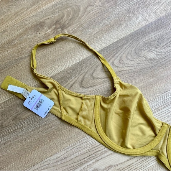 Free People NWT Intimately Yellow Bra/ Bralette w/ Underwire - Picture 8 of 8